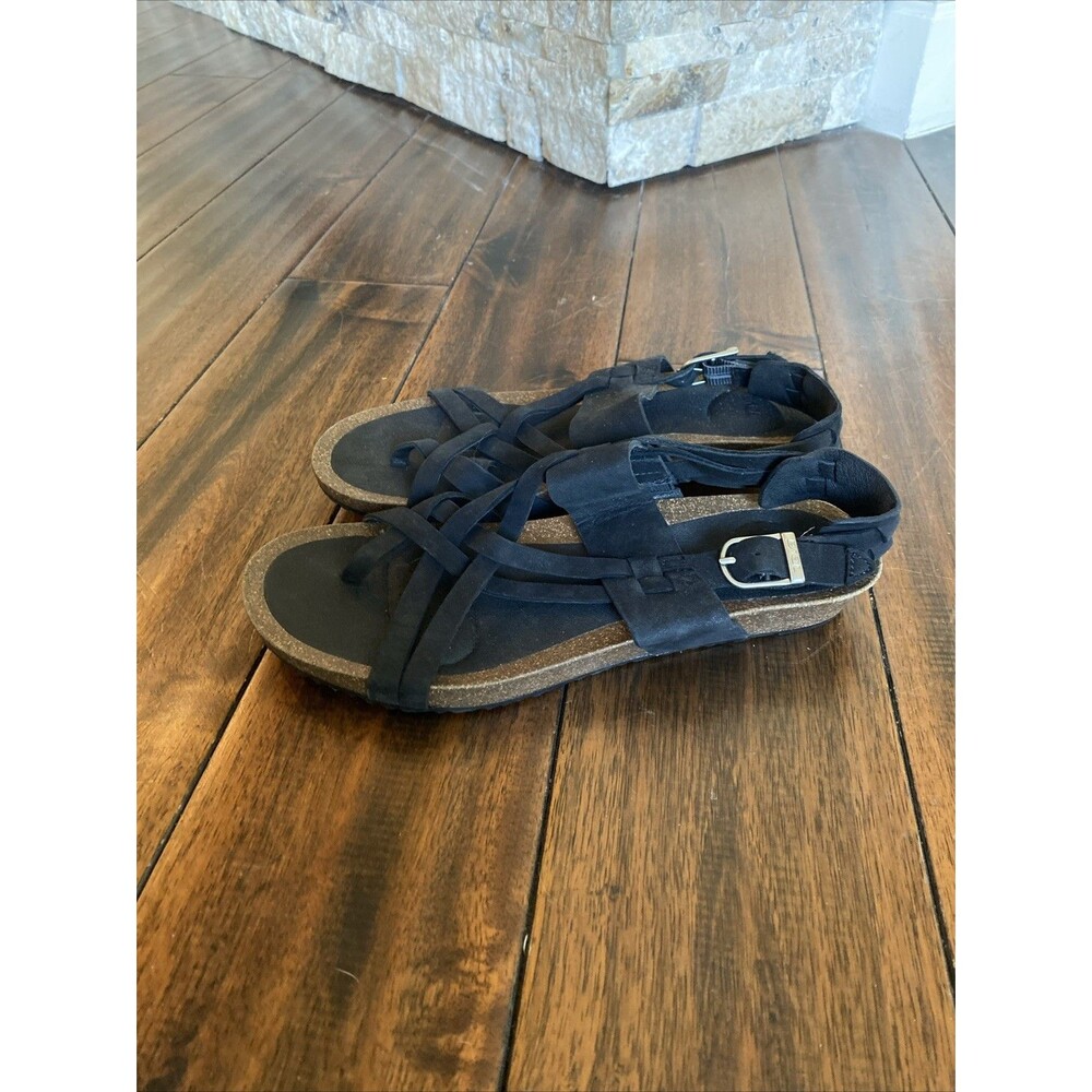 Teva Ysidro Extension Wedge Sandal Size 8 Black Womens